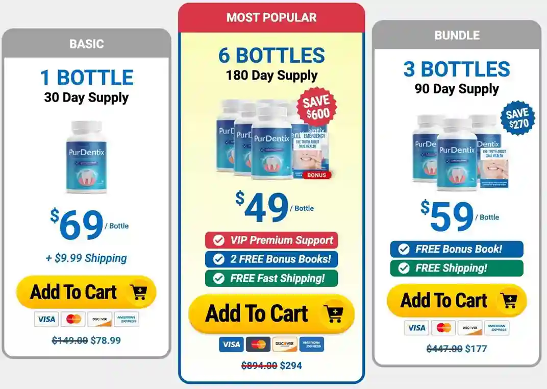Purdentix &mdash; Official US Order Page Pricing 2026